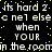 Pixelated text repeats across a black background with scattered yellow dots, forming mirrored phrases about being hard when in the room.