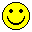 Four pixelated yellow smiley faces arranged in a 2x2 grid on gray background, each with distinct facial expressions and black outlines.