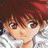 A pixelated anime-style character with brown hair and large eyes appears on the left side of a contact sheet, while the right side displays