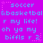 Static pixel art with repeated text and star motifs on a purple background, featuring light blue text elements.