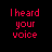 Animated text sequence on black background with red and white pixelated letters displaying song lyrics.