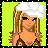 A 4-frame pixel art contact sheet showing a blonde character in various poses with text reading "SEXY DIRTY BLONDE" on the bottom-right frame.