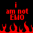 Red pixelated text and flames on black background, two identical side-by-side sections with "i am not EMO" above red flame shapes.