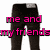 Black pants with pink text reading "me and my friends are tighter than EMO PANTS!" displayed across four