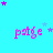 A static image with a bright cyan background featuring repeated pink text 'page' and scattered small stars in purple and light blue.