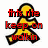 A static collage of six distinct pixel-art style text-based images with varied backgrounds and color schemes.