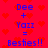 Red background with repeating heart pattern and blue text reading "Dee + Yazz = Besties!!" in two identical vertical