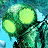 A 48x48 pixel buddy icon featuring a contact sheet layout with two distinct Scooby-Doo 2 animated frames and text elements on a blue background.