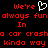 Red pixelated text on black background with a white heart symbol, repeating phrases in two