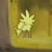 A 48x48 pixel animated buddy icon featuring a yellow stick figure on the left and text elements on the right, displayed as part of an animated contact sheet with two frames.