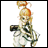 A 48x48 pixel animated buddy icon featuring a character from Chrono Trigger with two visible frames showing slight pose differences, alongside text reading "Anime IM" and "COM" on a black background.