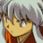 Pixelated static image of a character with silver hair, brown eyes, and an orange garment against a light gray background.