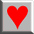 Four 34x34 pixel red heart icons arranged in a contact sheet, each with distinct shading and shadow variations across sampled frames.