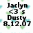 Pixelated text and heart shapes on a white background with a gray rectangle in the bottom right.