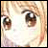 Pixelated close-up of a character's face with large brown eyes and light hair, next to black background with white text "AnimeIM" and "com".