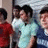 Pixelated image of three people in casual clothing with text stating 'fall out boy is NOT for preps' on the right side.