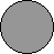 A static pixelated circle with a gray fill and black border on a light gray background.