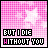 Pixelated pink background with white stars and black text reading "BUT I DIE WITHOUT YOU" where the letter 'H' in "WITHOUT" is pink