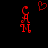 Red pixelated text 'CAM' on both sides of a black background with a red heart above the center.
