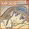 Animated sequence of a cartoon character with brown hair and blue headband, showing subtle facial expression changes