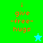 Four display orange text 'i give -free- hugs' with a star icon; top-left and bottom-right have green backgrounds, top-right and bottom-left have cyan backgrounds