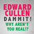 Pixelated text in red, gray, and green reads 'EDWARD CULLEN DAHITI! THAT MEET YOU REALLY' on a light gray background.