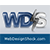 Blue and white pixelated text 'WDS' with a stylized 'S' featuring a diagonal line, set against a light gray background with a blue horizontal bar below.