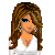 Pixel art contact sheet showing four animated frames of a female character with brown hair, white top, and pink skirt across multiple text overlays including "cute" and "sweetie pie".