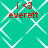 A static image with a teal background featuring a white geometric lattice pattern and red text reading "i <3 everett" repeated four times in a