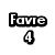 Pixelated image with text 'Favre 4 President' above a man in yellow and green sports jersey resting hand on chin.