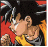 Nine Dragon Ball Z character portraits in a , each with distinct facial expressions and color schemes