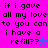 A bright pink background displays repeated black text reading "if i gave all my love to you can i have a refill??" with blue and purple star symbols.