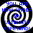 Four identical spiral-patterned images with blue text reading "YOU ARE NOW UNDER MY ULTIMATE COMMAND!" on a black and white background.