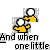 Pixel art of two yellow figures with white heads, one figure's hand near the other's ear, surrounded by text fragments on a gray background.