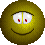 Four pixelated yellow smiley faces arranged in a 2x2 contact sheet with two frames showing closed eyes and smiling mouths, and two frames showing wide-open eyes and grinning mouths with visible teeth.