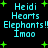Pixelated cyan text on black background with green plus symbols, repeated in two identical vertical