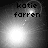 Four grayscale display the name 'katie farren' with varying light effects and lens flares across different frames