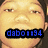 Pixelated face with blue text overlay reading 'dabon194' on the left side, two versions of the same face shown in a