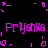 Pixelated pink text 'Pryshka' repeated four times on black background with scattered pink pixel fragments.