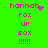 Green background with pink pixelated text reading 'hannah', 'rox', 'ur', 'sox', and '!!!!!' in two vertical , each containing a small purple heart or dot cluster