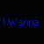 Blue pixelated text reads "I Wanna Have His Babies!" above two side-by-side portrait images on a black background.