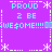 Pixelated text and symbols on a purple background with cyan and white elements arranged in a pattern