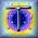 Four square display stylized letters T, S, F against a circular gradient background with yellow-to-purple hues