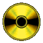 Four circular golden discs with black radial segments arranged in a on gray background, each disc showing slight rotation variation