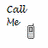 Four text-based icons with mobile phone props, each displaying different phrases and antenna states on a white background.