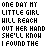 Pixelated text repeats 'ONE DAY MY LITTLE GIRL WILL REACH OUT HER HAND SHE'LL KNOW I FOUND THE', with blue 'Right Man' and pink hearts at bottom.