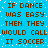 Blue background with brown pixelated text repeating 'IF DANCE WAS EASY THEN THEY WOULD CALL IT SOCCER' in two , white dot pattern scattered