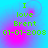 Green pixelated text reads "I love Brent 01-01-2008" on a blue-to-pink gradient background with subtle circular patterns.
