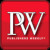 Red square icon with white serif letters PW in the center, pixelated rendering, no visible text or symbols outside the letters.