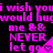 Pixelated text in bright pink on black background repeats 'i wish you would hug me && NEVER let go' with heart symbols, arranged in a pattern